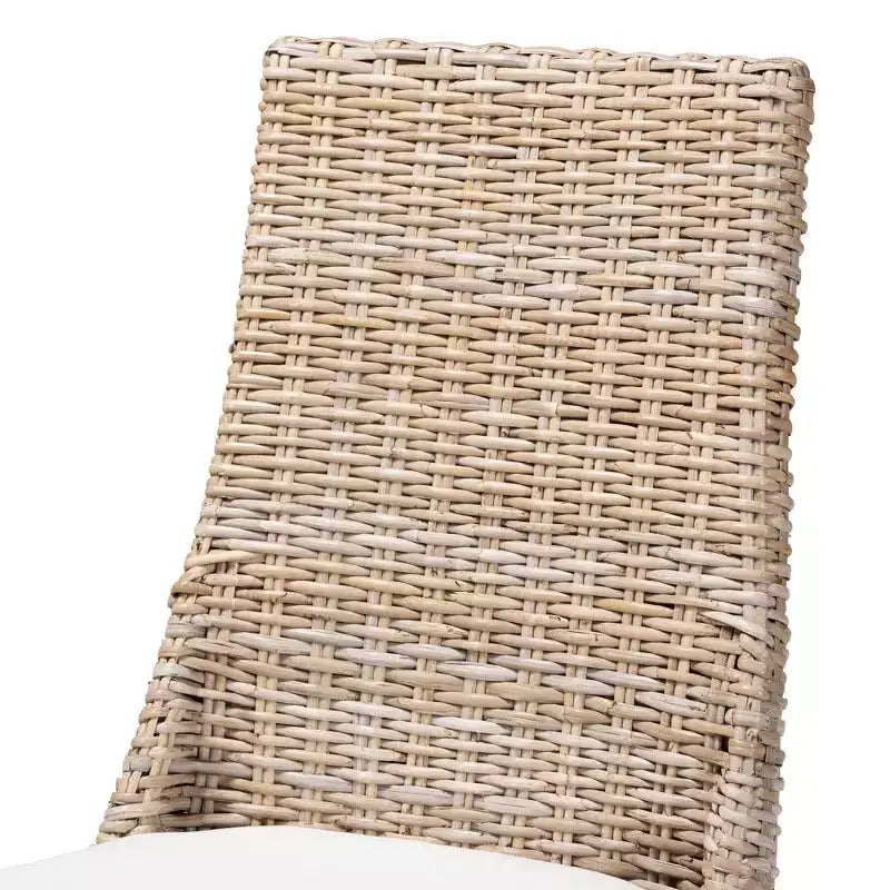 Lot de 2 chaises de salle à manger Toby en rotin marron - bali & pari : Coussin Confort, Dossier Robuste, Artisanat Indonésien