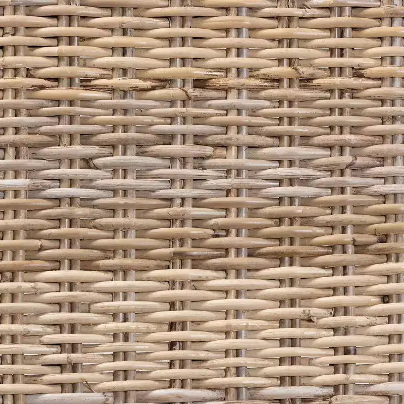 Lot de 2 chaises de salle à manger Enver en rotin et bois Naturel/Marron - bali & pari : Fabriquées à la main, origine indonésienne