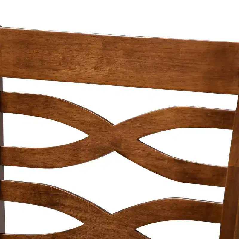 Lot de 2 chaises de comptoir en bois rembourrées Lanier Gris/Noyer - Baxton Studio : Garnissage polyester, nettoyage ciblé