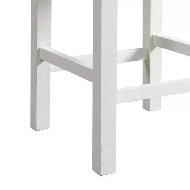 Ensemble table à manger multifonctionnelle Stanford blanche - Picket House Furnishings : 4 pièces, haute, cadre en MDF, revêtement en polyester