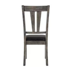 Table à manger extensible Grayson 5 pièces avec sièges rembourrés Chêne gris - Picket House Furnishings : Bois d'hévéa, 6 places, Forme carrée