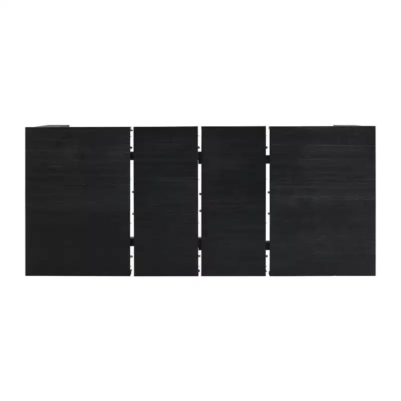 Table de salle à manger extensible Jasper noire - Picket House Furnishings : Style moderne, rallonge amovible, 4 places