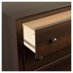 Table de chevet Prepac Fremont - Espresso : Composite de bois, 3 tiroirs de rangement, Meuble de chambre à coucher