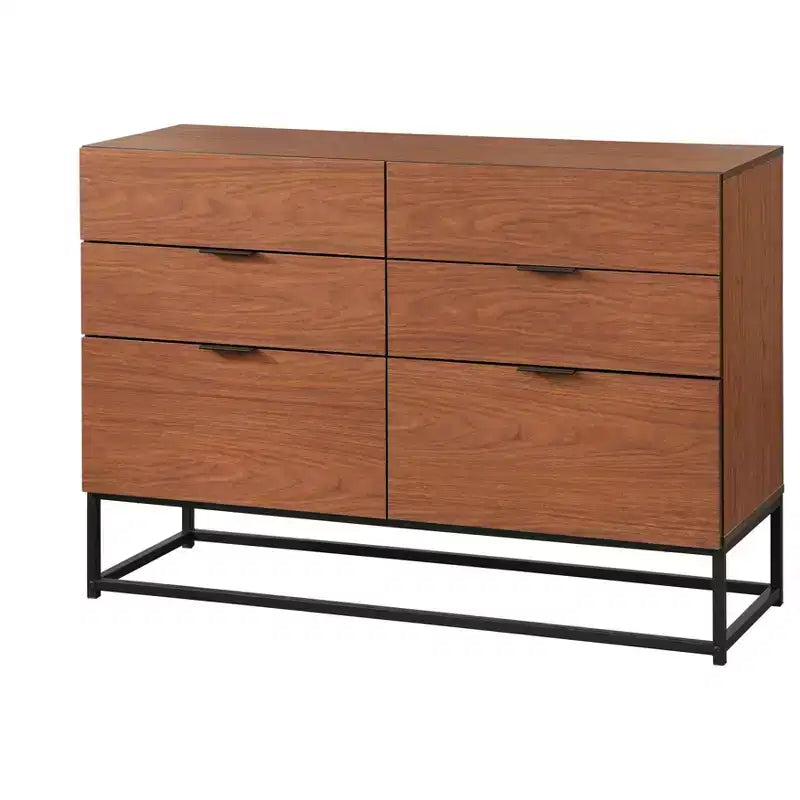 Commode 6 Tiroirs Buylateral Noble Noyer