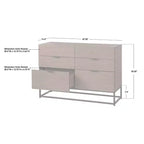 Commode 6 Tiroirs Buylateral Noble Noyer