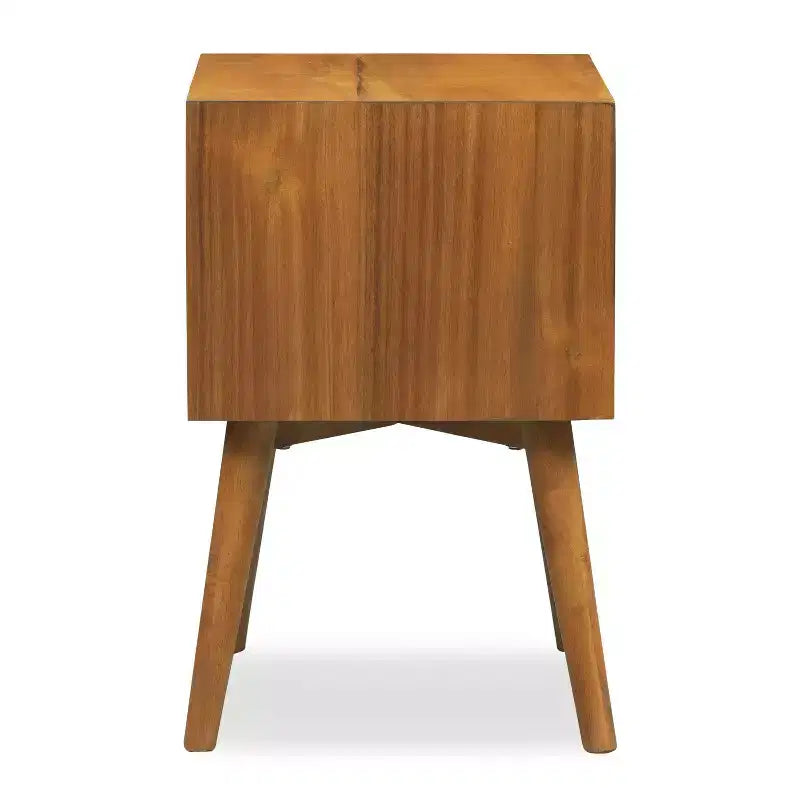 Table de chevet Edgemod Dorsey brun clair de style milieu de siècle