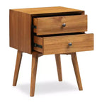 Table de chevet Edgemod Dorsey brun clair de style milieu de siècle