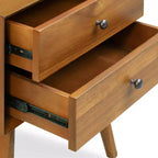 Table de chevet Edgemod Dorsey brun clair de style milieu de siècle