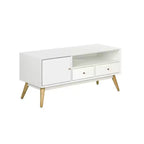 Lilou TV Stand for TVs up to 53" French White - Adore Decor