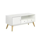 Meuble TV Lilou pour téléviseurs jusqu'à 53 po Blanc Français - Adore Decor
