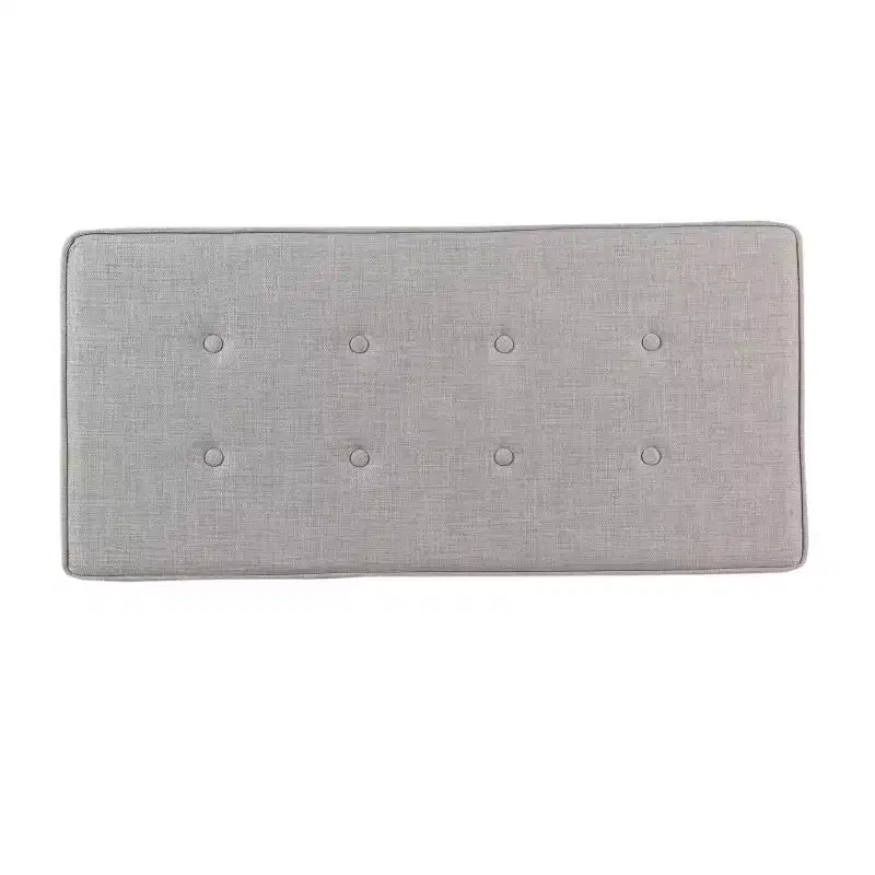 Pouf de rangement Shelton avec dessus capitonné - Gris - Threshold™ : Meuble rectangulaire rembourré avec couvercle
