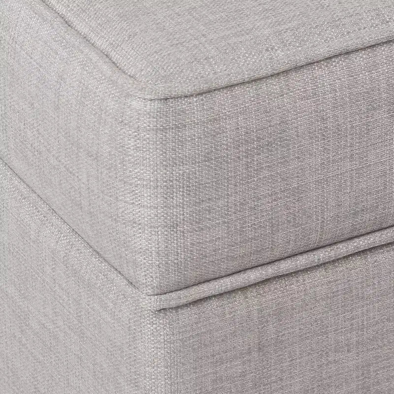 Pouf de rangement Shelton avec dessus capitonné - Gris - Threshold™ : Meuble rectangulaire rembourré avec couvercle