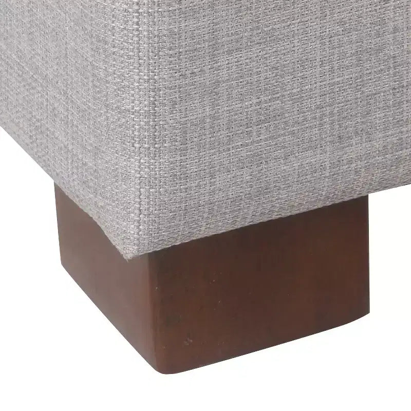 Pouf de rangement Shelton avec dessus capitonné - Gris - Threshold™ : Meuble rectangulaire rembourré avec couvercle