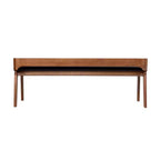 Banc de salle à manger Rasmus 60 po Châtaigne - Boraam : Bois d'acacia, siège en similicuir, deux places