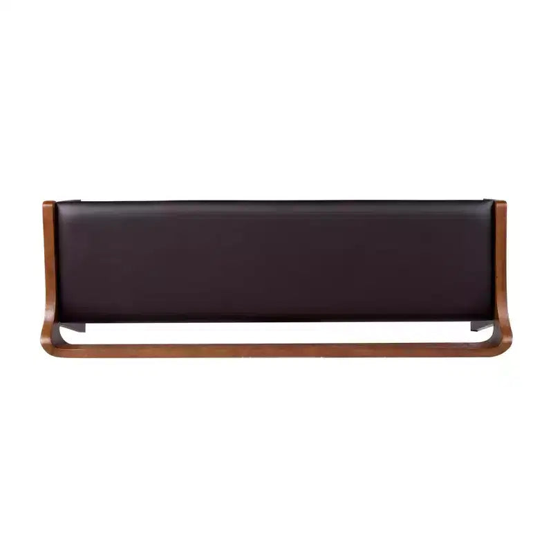Banc de salle à manger Rasmus 60 po Châtaigne - Boraam : Bois d'acacia, siège en similicuir, deux places