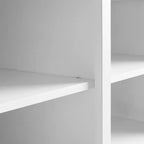 Banc de rangement Anderson blanc - Crosley : Rembourré, revêtement en lin, style champêtre