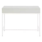 Bureau Contempo 101,6 cm avec tiroir et étagère Chêne blanc - OSP Home Furnishings : Structure en acier robuste, Surface en MDF