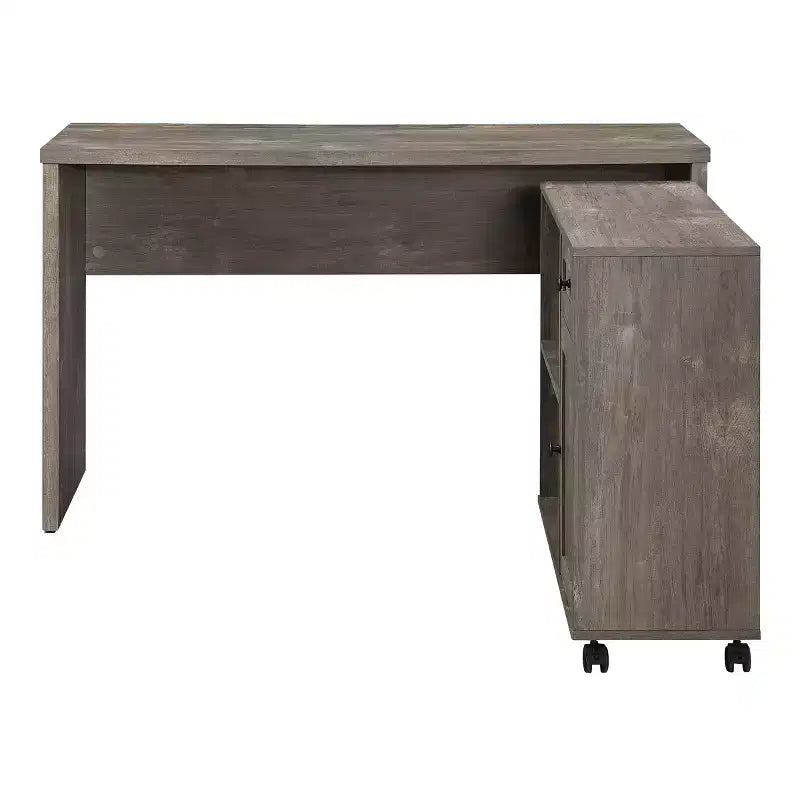 Bureau Waverly Scottish Alder - OSP Home Furnishings : mobilier de bureau moderne du milieu du siècle avec rangement, surface en MDF