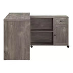 Bureau Waverly Scottish Alder - OSP Home Furnishings : mobilier de bureau moderne du milieu du siècle avec rangement, surface en MDF