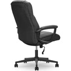 Chaise de bureau Style Hannah II Noir Nuit - Serta : Direction, Microfibre, Capacité 181 kg