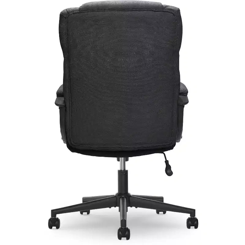 Chaise de bureau Style Hannah II Noir Nuit - Serta : Direction, Microfibre, Capacité 181 kg