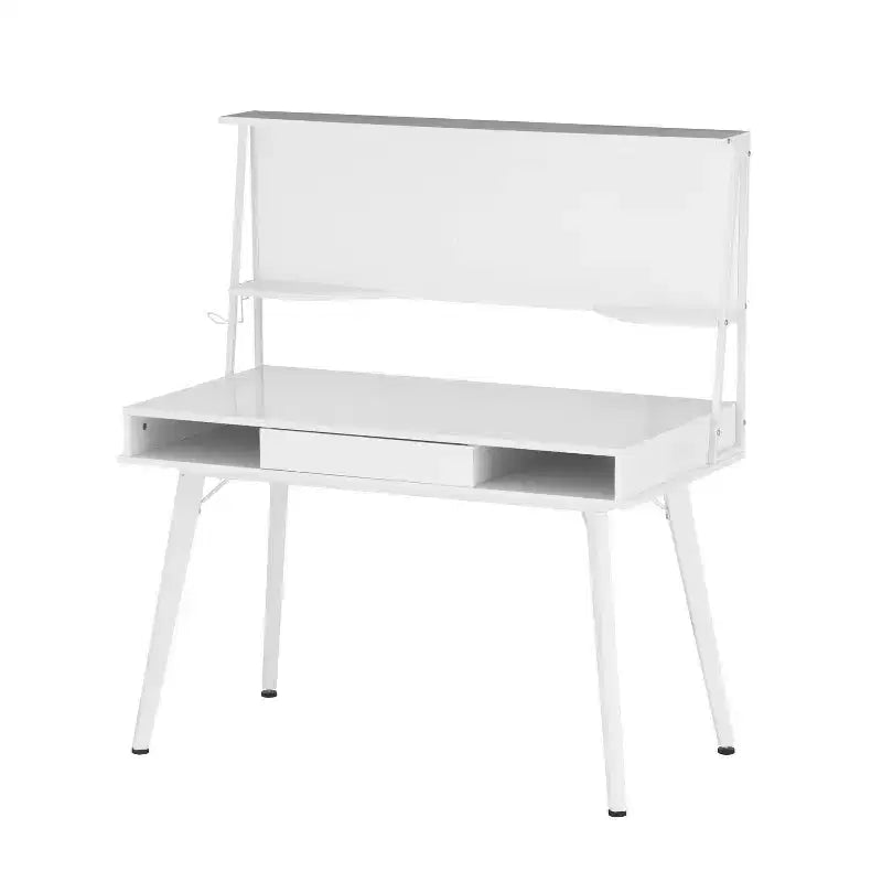 Bureau informatique avec rangement, huche et tableau magnétique - Techni Mobili