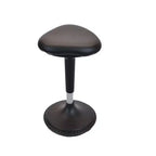 Chaise de bureau debout Wobble en vinyle noir - Uncaged Ergonomics
