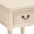 Table d'appoint traditionnelle en bois ivoire - Olivia & May
