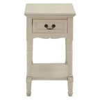 Table d'appoint traditionnelle en bois ivoire - Olivia & May