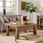 Table basse Durango 48 po et 2 tables d'appoint marron foncé – Alaterre Furniture