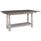 Havalance Flip Flop Sofa Table gris/blanc - Signature Design by Ashley : Extensible, style vintage, finition vieillie