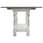 Havalance Flip Flop Sofa Table gris/blanc - Signature Design by Ashley : Extensible, style vintage, finition vieillie