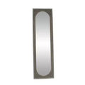 Olivia & May Natural Wood Console Mirror Brown: Bohemian Style, Rectangular, No Assembly Required