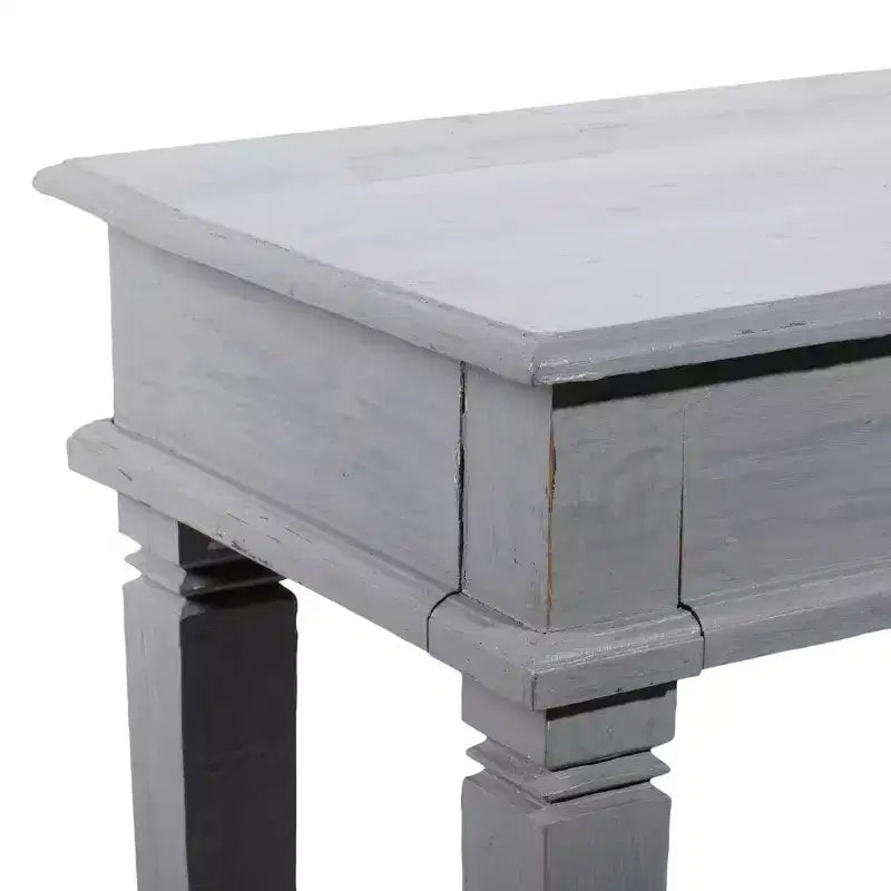 Console Rustique en Acajou Gris - Olivia & May