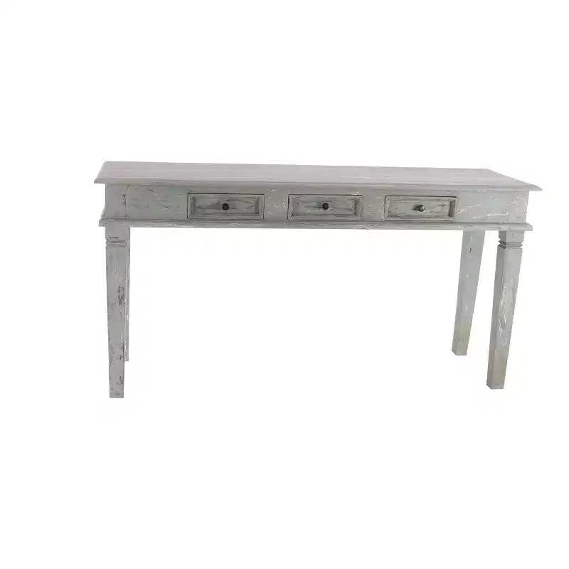 Console Rustique en Acajou Gris - Olivia & May