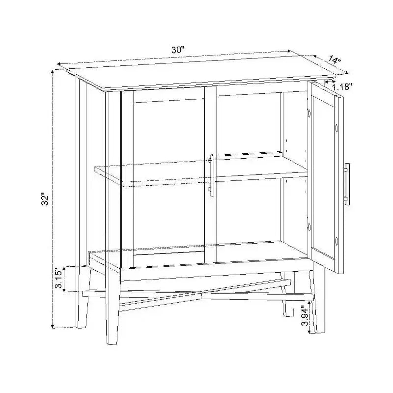 Meuble de rangement Elloree bleu marine - Threshold™ : Organiseur de bureau avec intérieur compartimenté, cadre en pin