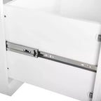2 armoires de rangement Harper blanches pour entrée - Crosley : Cadre en MDF, placage bois, 4 portes, 2 tiroirs, 6 crochets, hauteur 188 cm