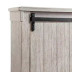 Lit plate-forme de rangement Queen Jack blanc - Picket House Furnishings : style campagnard avec rangements dans la tête et le pied de lit