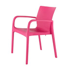 Fauteuil de salle à manger empilable toutes saisons Alissa en résine, lot de 2
