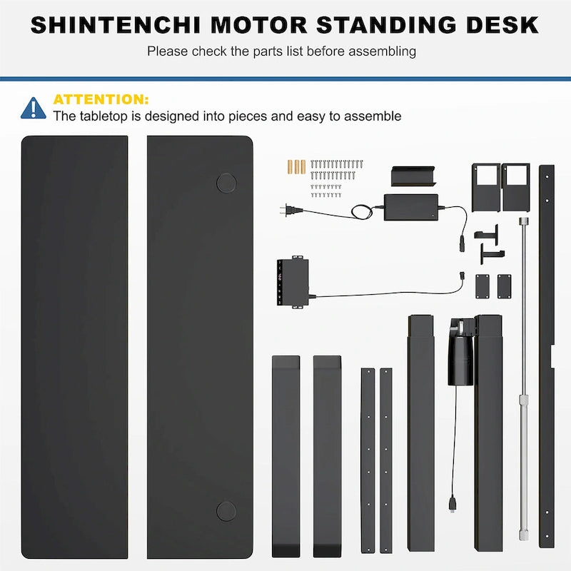 Futzca Bureau assis debout électrique réglable en hauteur avec plateau en épicéa