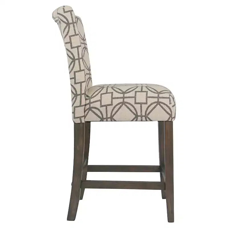 Tabouret de bar rembourré hauteur comptoir 24 po - HomePop