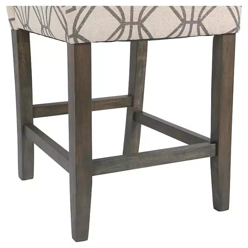 Tabouret de bar rembourré hauteur comptoir 24 po - HomePop