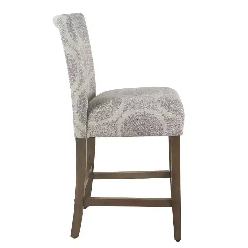 Tabouret de bar rembourré hauteur comptoir 24 po - HomePop