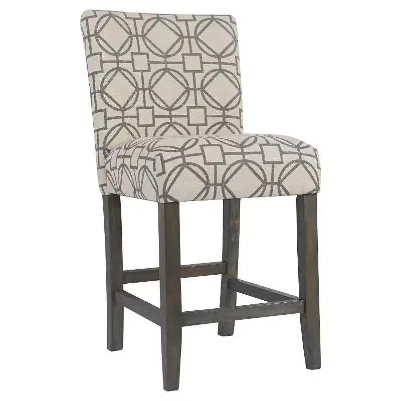 Tabouret de bar rembourré hauteur comptoir 24 po - HomePop