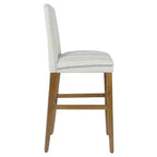 Tabouret de bar à dossier incurvé 29" - HomePop