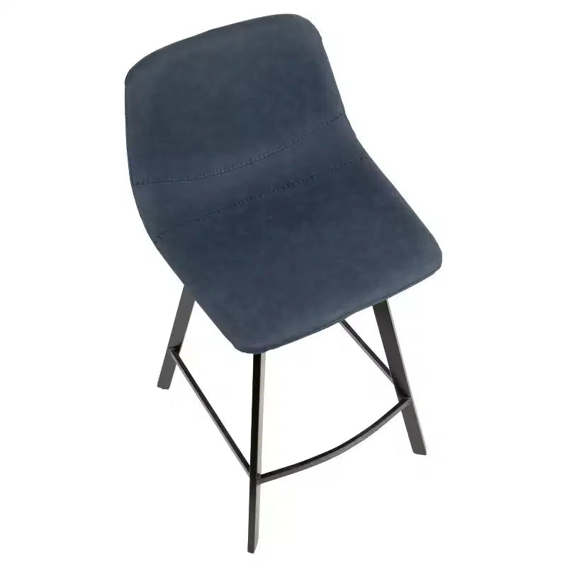 Lot de 2 tabourets de bar industriels Outlaw de 26 po de hauteur de comptoir - Lumisource