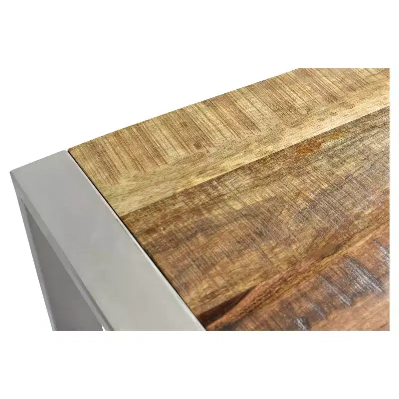 Bois de récupération et Métal argenté - Banc - Timbergirl