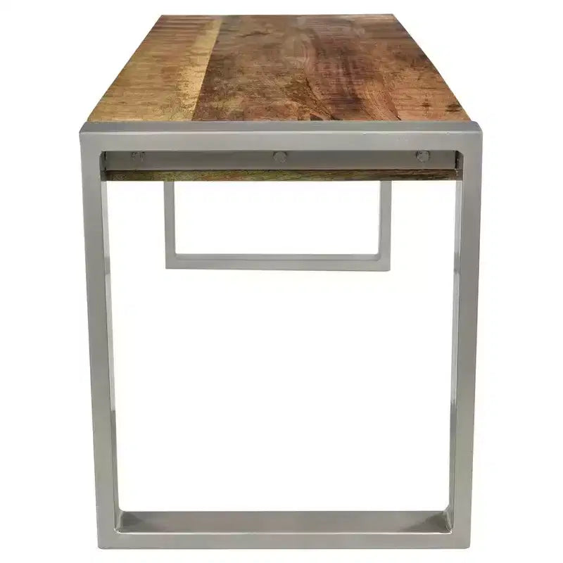 Bois de récupération et Métal argenté - Banc - Timbergirl