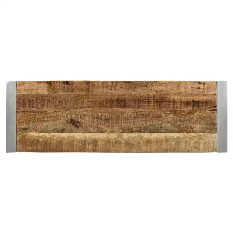 Bois de récupération et Métal argenté - Banc - Timbergirl