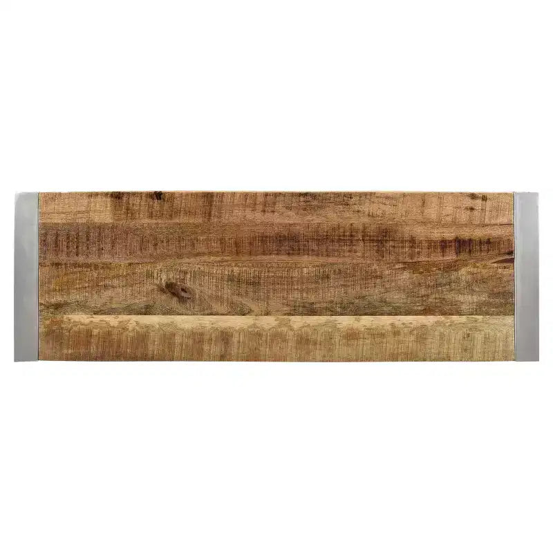 Bois de récupération et Métal argenté - Banc - Timbergirl